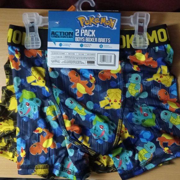 Pokemon Boxer Briefs Boys Small 6 - Picture 1 of 3